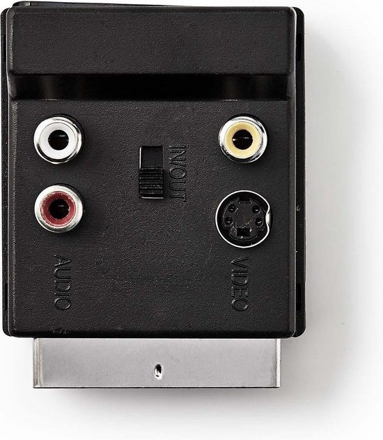 Scart Kabel - Scart kabel - Zwart, Type: 21 Polig - Haaks, Aansluiting