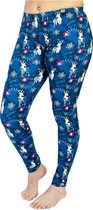 ZUMPREMA Foute kerst legging - Donkerblauw Mysterious deer