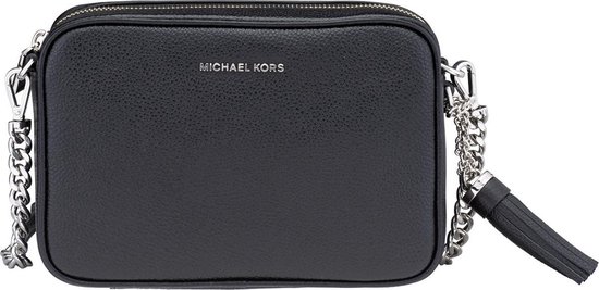 Michael Kors Kleine Crossbodytas / Schoudertas Dames - Leer - Jet Set - Zwart