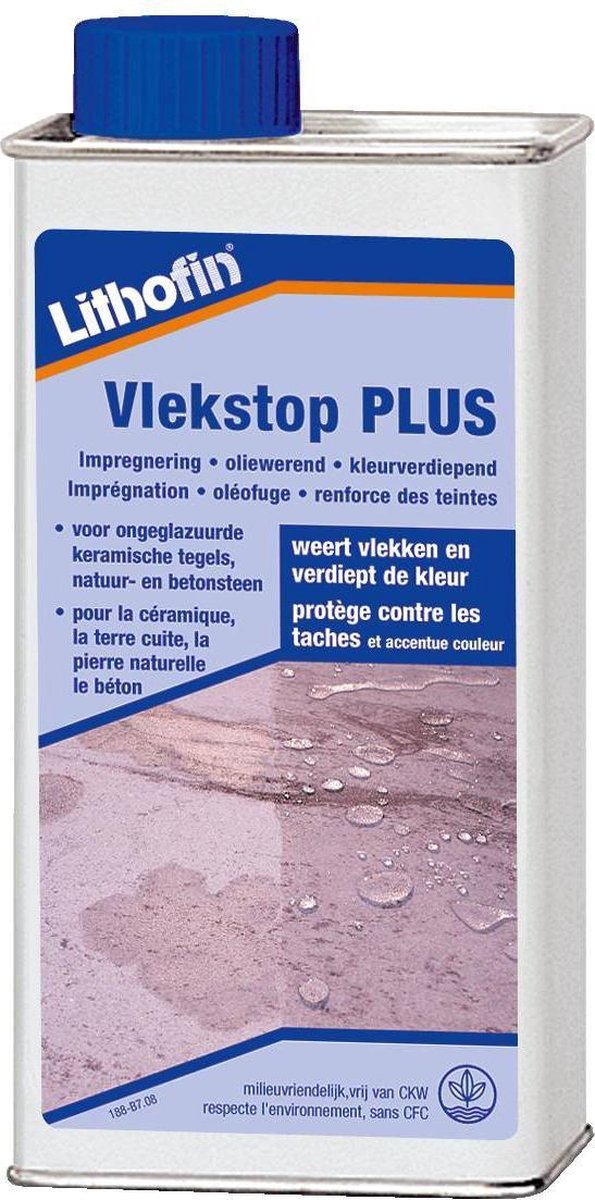 Vlekstop Plus - Vlekbescherming-kleurverdiepend - Lithofin - 5 L | bol.com