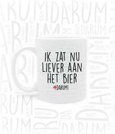 #DARUM! Mok - Liever Bier - Mok met grappige tekst - Quote