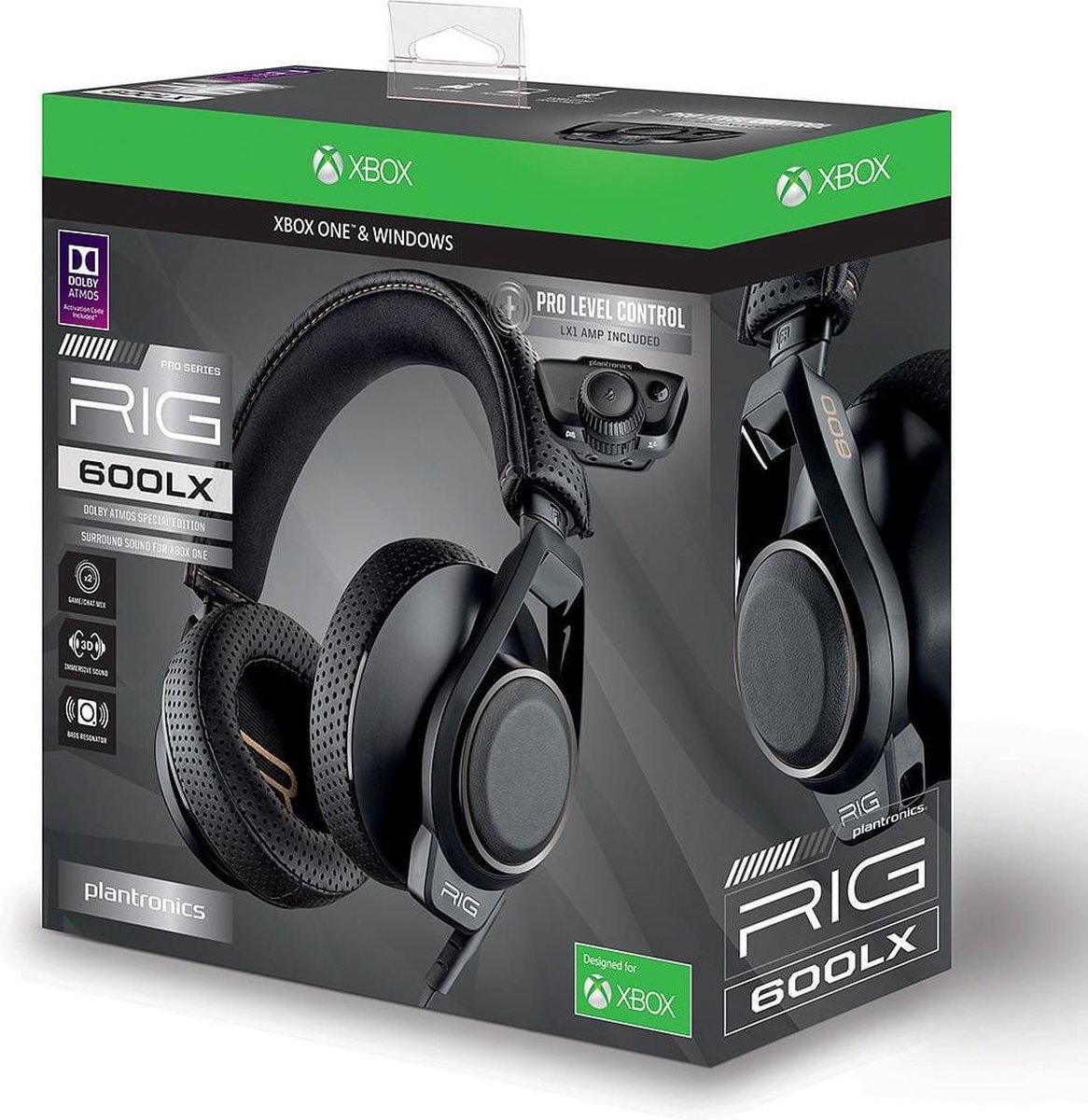 Plantronics RIG 600LX Dolby Atmos Gaming Headset speciaal voor Xbox One &  Windows PC | bol.com