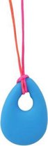 Bijtketting - kauwketting druppel blauw