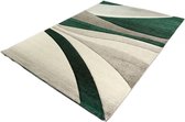 Vloerkleed - Streepjes Design - Diamond Deluxe - Groen-80 x 150 cm