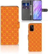 Geschikt voor Samsung Galaxy S20+ Telefoon Hoesje Batik Orange