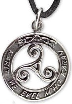 keltisch Triskelion 925 zilver Hanger, zilveren keltisch hanger (K544)