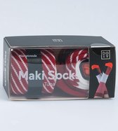 DOIY Sokken Maki Socks Rood Maat:one size fits all