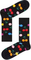 Happy Socks - Cherry - zwart multi - Unisex - Maat 36-40