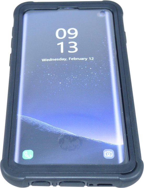Phonaddon Beschermhoes met Screenprotector Samsung Galaxy S10 Case - Zwart  | bol.com