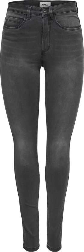 Grijze skinny jeans, voorkant.