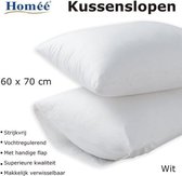 Kussenslopen Wit 100% Katoenen | set van 4 stuks | 60x70/17cm