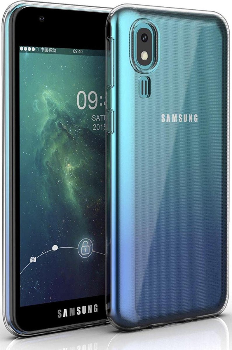 Geschikt voor Luxe Back cover voor Samsung Galaxy A2 Core - Transparant - Soft TPU hoesje