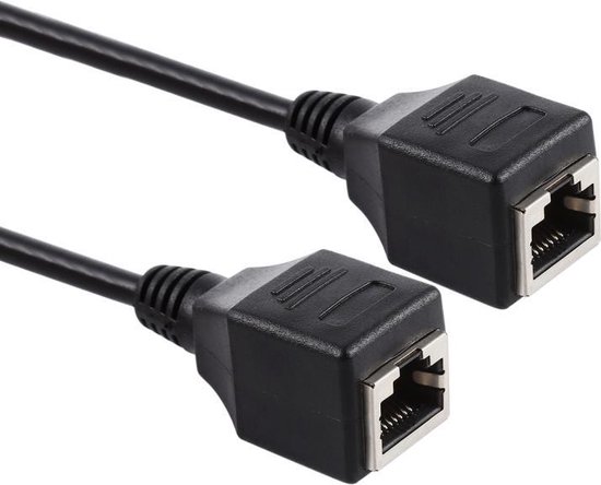 Câbles réseau, prise RJ45 femelle à femelle 10M/100M câble d'extension  Ethernet LAN environ 60CM/2 pièces