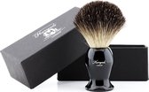 Zwart Fijn Haar Scheerkwast (Shaving Borstel) In Zwart Kleur Handvat. Cadeau voor Hem (Shaving Brush)