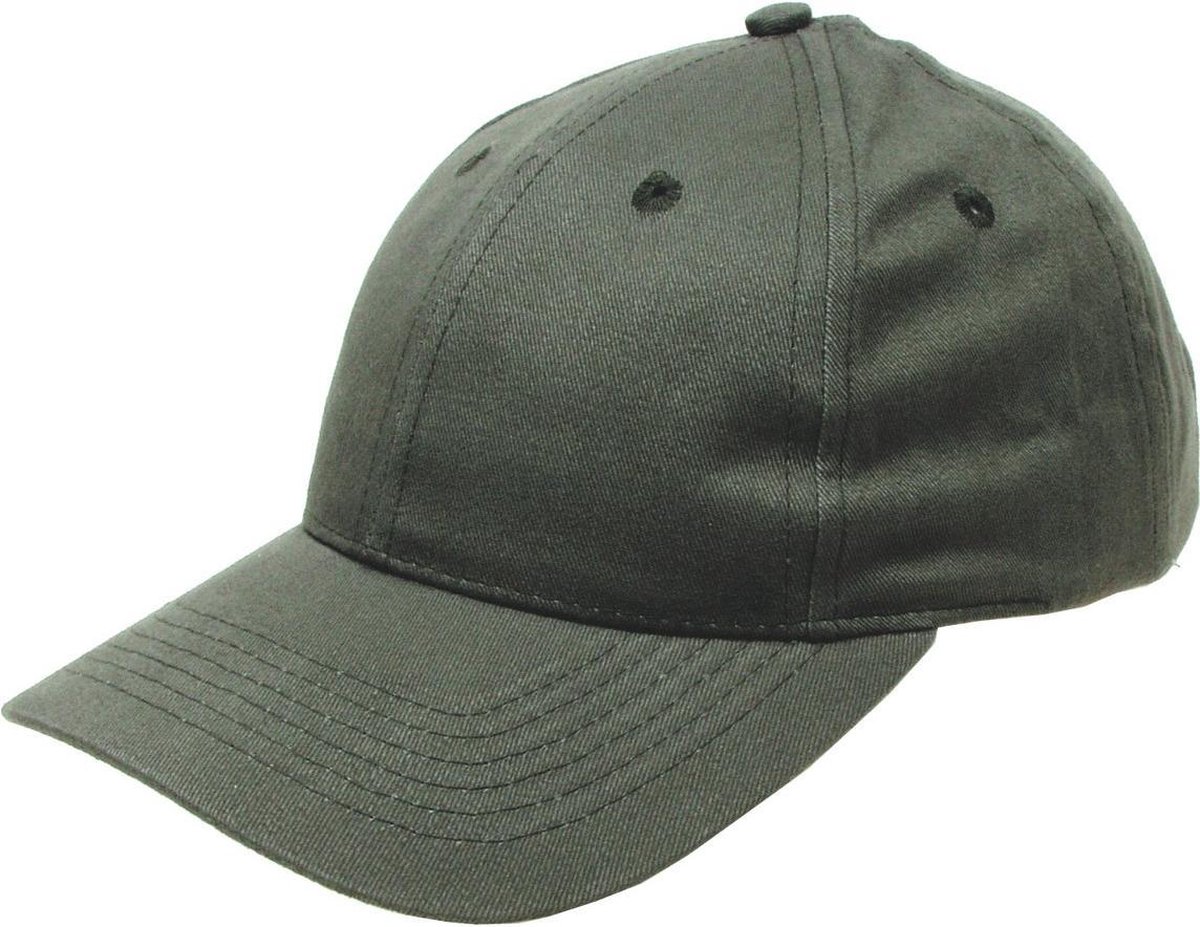 US Baseball pet, BB cap, one size verstelbaar, legergroen