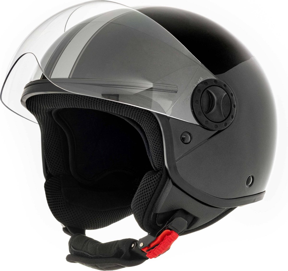 SYMscootermotorjethelmglans zwartXL