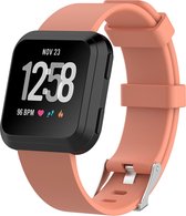 Zachte Siliconen Bandje - Fitbit Versa 2 / Lite - Abrikoos