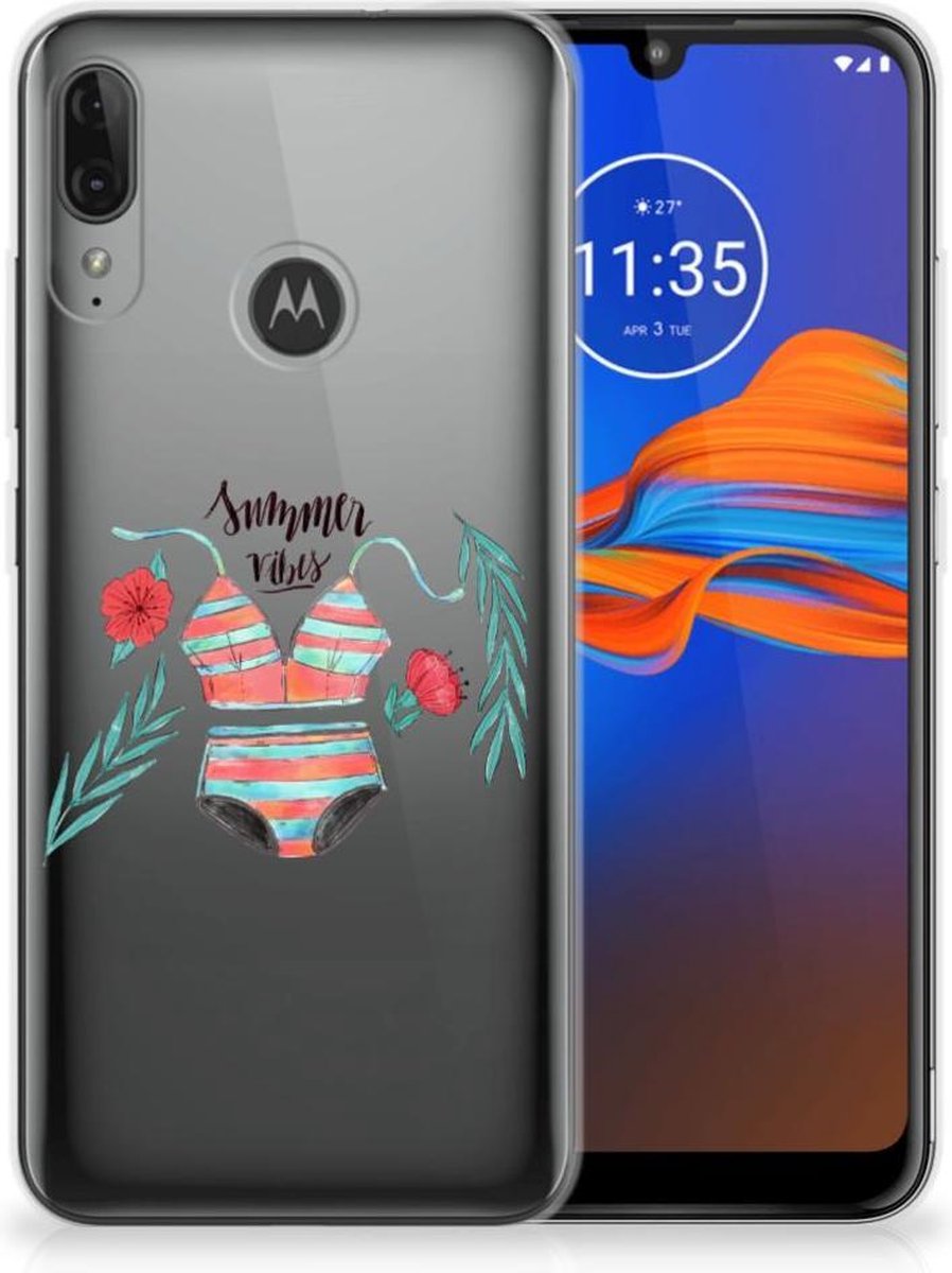 Motorola Moto E6 Plus Telefoonhoesje met Naam Boho Summer