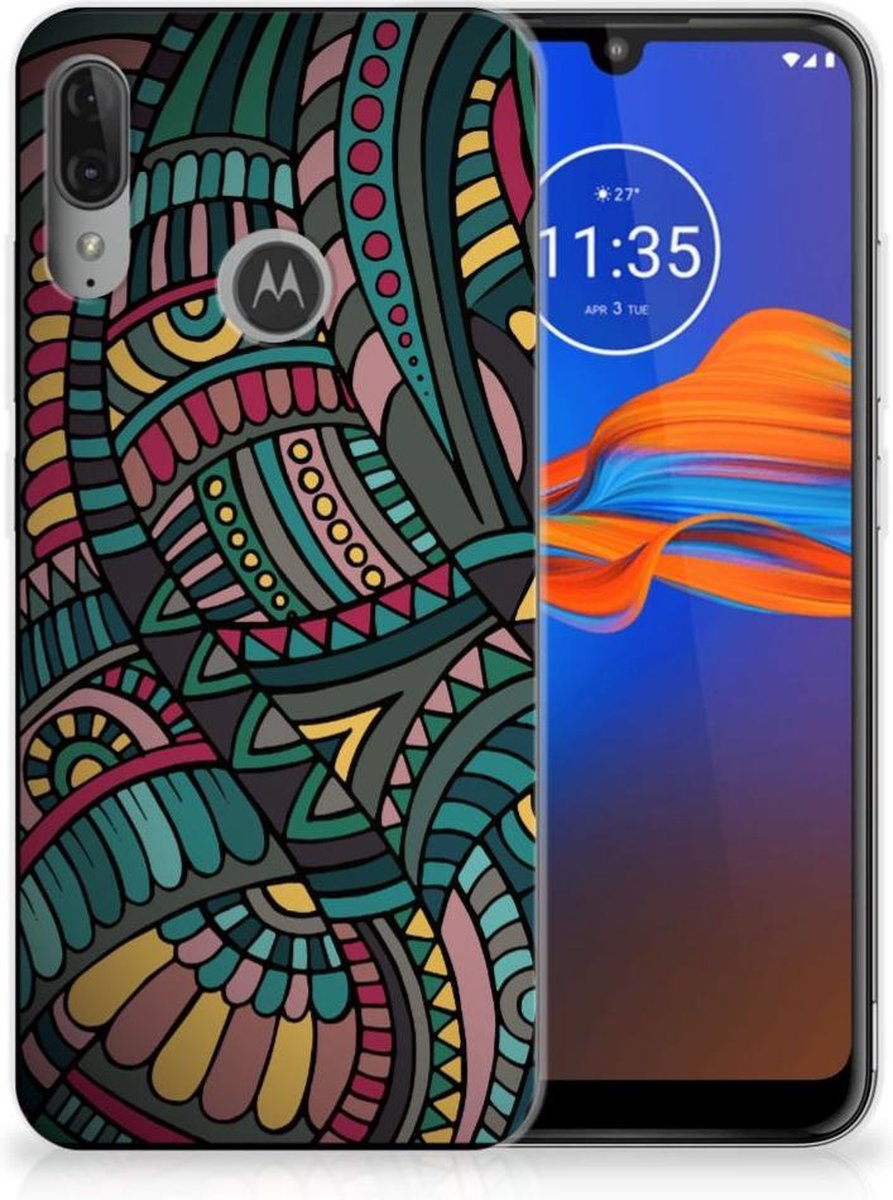 TPU Hoesje voor Motorola Moto E6 Plus TPU bumper Aztec