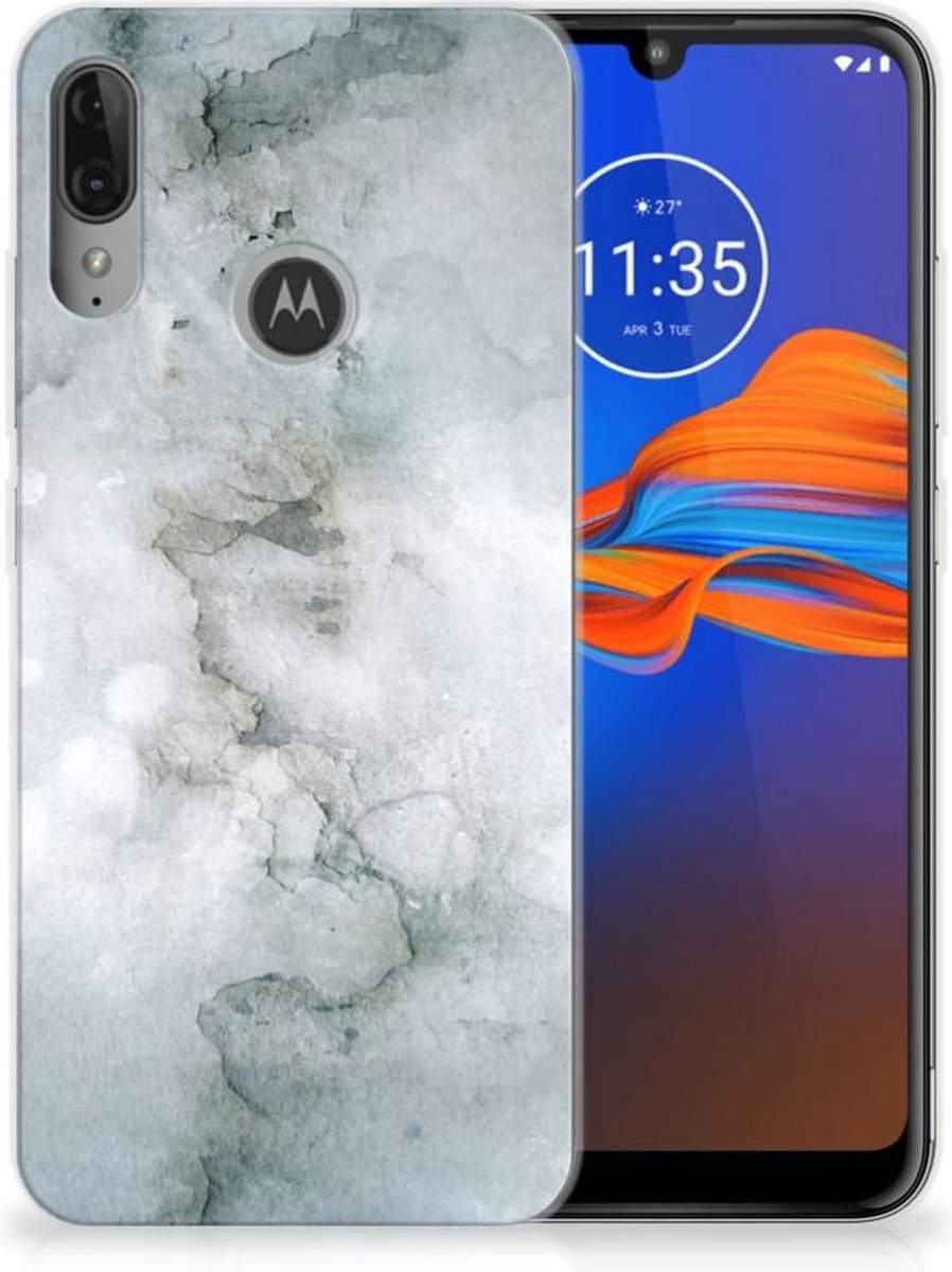 Hoesje maken Motorola Moto E6 Plus Painting Grey