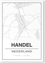 Poster/plattegrond HANDEL - 30x40cm