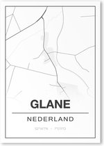 Poster/plattegrond GLANE - 30x40cm