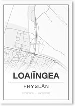 Poster/plattegrond LOAIINGEA - 30x40cm