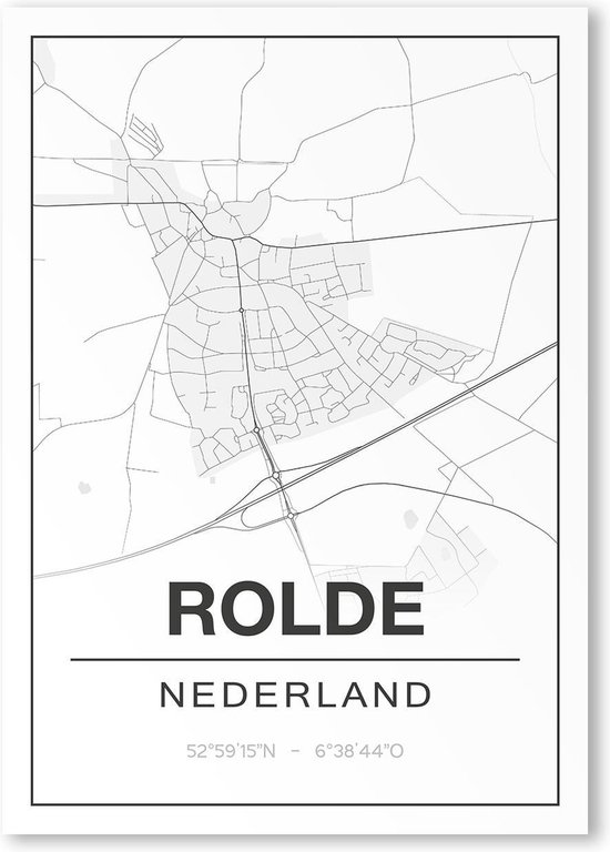 Poster/plattegrond ROLDE - A4