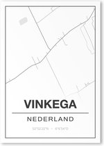 Poster/plattegrond VINKEGA - A4