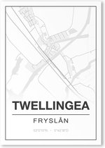 Poster/plattegrond TWELLINGEA - A4