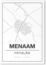 Poster/plattegrond MENAAM - A4