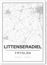 Poster/plattegrond LITTENSERADIEL - A4