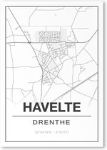 Poster/plattegrond HAVELTE - A4