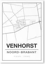 Poster/plattegrond VENHORST - 30x40cm
