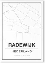 Poster/plattegrond RADEWIJK - A4