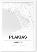 Poster/plattegrond PLAKIAS - 30x40cm