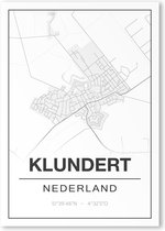 Poster/plattegrond KLUNDERT - A4