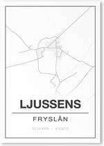 Poster/plattegrond LJUSSENS - A4