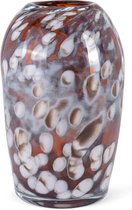 Design vaas vase - Fidrio HAZEL - glas, mondgeblazen - hoogte 33 cm