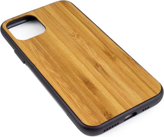 Houten Telefoonhoesje Iphone 11 pro - Bumper case - Bamboe