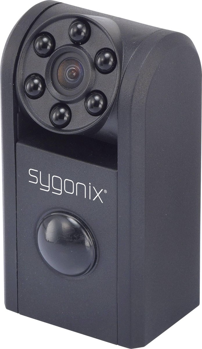Sygonix Mini-bewakingscamera 32 GB Met bewegingsmelder 1280 x 720 Pixel