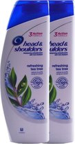 Head & Shoulders - Refreshing Tea Tree - Anti-Roos - Voordeelverpakking 2x280ml