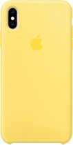 Apple Silicone Backcover iPhone Xs Max hoesje - Canary Yellow