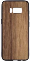 Houten Telefoonhoesje Samsung S8 – Bumper case - Walnoot