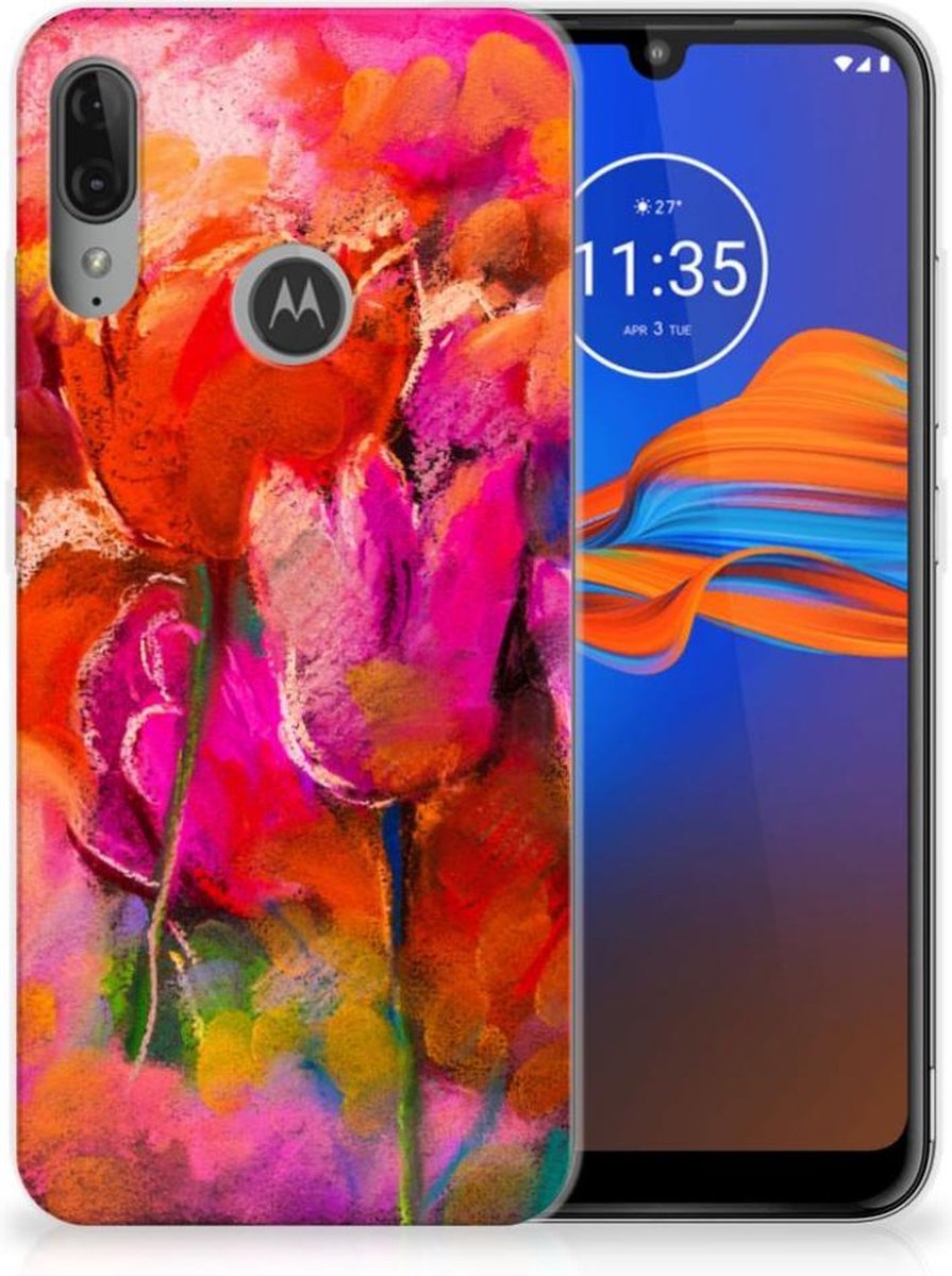 Hoesje maken Motorola Moto E6 Plus Tulips