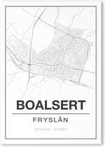 Poster/plattegrond BOALSERT - 30x40cm