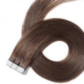 Tape Hair Extensions 50gram 45cm Kl.4 chocobruin 100%Echt haar beste kwaliteit
