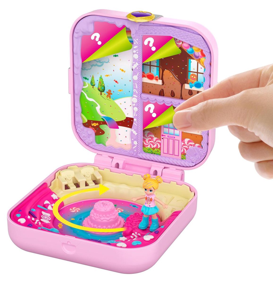 Polly Pocket Coffret Sac à Surprises Ananas avec mini-figurines Polly et  Lila, accessoires et autocollants