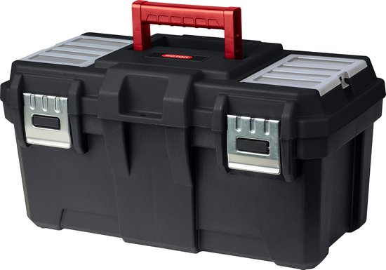 Keter Basic Toolbox Gereedschapskoffer- 19 inch - 48x26x25cm - Zwart |  bol.com