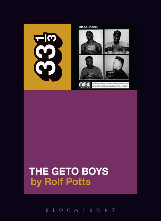 33 1/3 - Geto Boys' The Geto Boys - cover